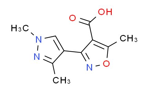 CAS No. 1171972-67-0, 3-(1,3-dimethyl-1H-pyrazol-4-yl)-5-methylisoxazole-4-carboxylic acid