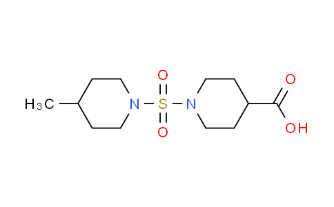 CAS No. 702669-96-3, 1-[(4-methylpiperidin-1-yl)sulfonyl]piperidine-4-carboxylic acid