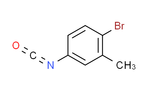 CAS No. 1591-97-5, 1-bromo-4-isocyanato-2-methylbenzene