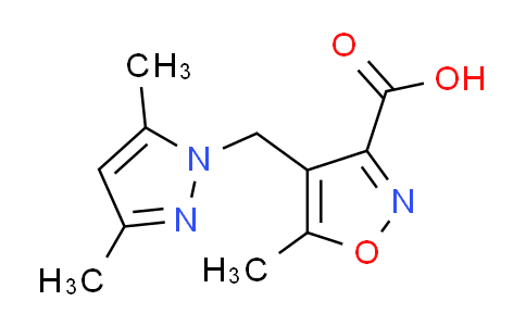 CAS No. 957514-12-4, 4-[(3,5-dimethyl-1H-pyrazol-1-yl)methyl]-5-methylisoxazole-3-carboxylic acid