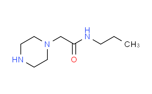 CAS No. 39890-48-7, 2-piperazin-1-yl-N-propylacetamide