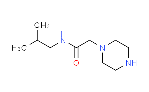 CAS No. 89433-47-6, N-isobutyl-2-piperazin-1-ylacetamide