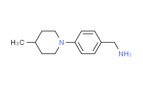 CAS No. 486437-59-6, 1-[4-(4-methylpiperidin-1-yl)phenyl]methanamine