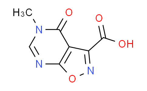 CAS No. 1104927-34-5, 5-methyl-4-oxo-4,5-dihydroisoxazolo[5,4-d]pyrimidine-3-carboxylic acid