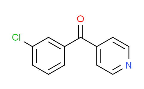 CAS No. 62246-94-0, (3-chlorophenyl)(pyridin-4-yl)methanone