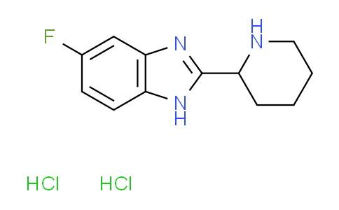 CAS No. 1185399-19-2, 5-fluoro-2-(2-piperidinyl)-1H-benzimidazole dihydrochloride