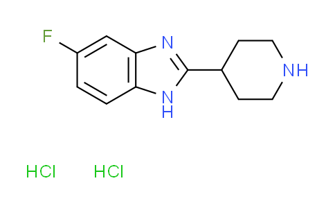 CAS No. 1158645-51-2, 5-fluoro-2-(4-piperidinyl)-1H-benzimidazole dihydrochloride
