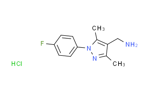CAS No. 1255717-06-6, {[1-(4-fluorophenyl)-3,5-dimethyl-1H-pyrazol-4-yl]methyl}amine hydrochloride