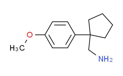 CAS No. 23528-54-3, 1-[1-(4-methoxyphenyl)cyclopentyl]methanamine