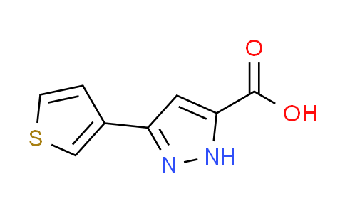 CAS No. 1029108-69-7, 3-(3-thienyl)-1H-pyrazole-5-carboxylic acid