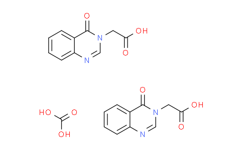 CAS No. 1609408-01-6, (4-oxo-3(4H)-quinazolinyl)acetic acid - carbonic acid (2:1)