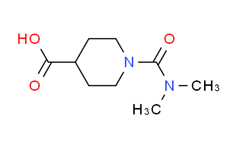 CAS No. 333985-79-8, 1-[(dimethylamino)carbonyl]-4-piperidinecarboxylic acid