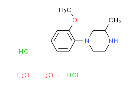 CAS No. 52807-17-7, 1-(2-methoxyphenyl)-3-methylpiperazine dihydrochloride dihydrate