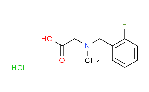 CAS No. 1185301-48-7, N-(2-fluorobenzyl)-N-methylglycine hydrochloride
