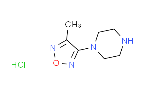 CAS No. 843608-98-0, 1-(4-methyl-1,2,5-oxadiazol-3-yl)piperazine hydrochloride