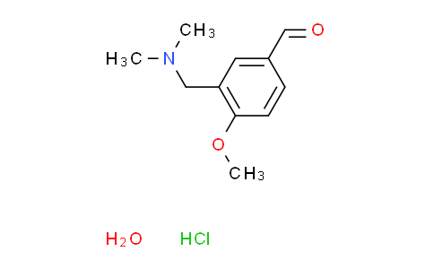 3-[(dimethylamino)methyl]-4-methoxybenzaldehyde hydrochloride hydrate