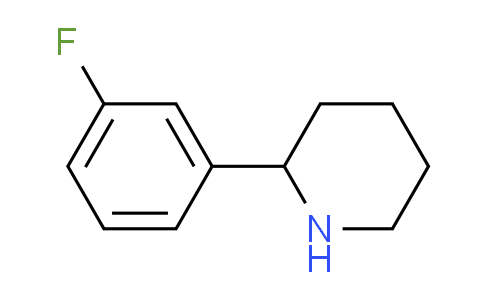 CAS No. 383128-42-5, 2-(3-fluorophenyl)piperidine