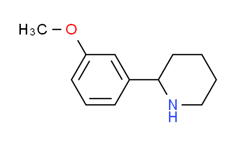 CAS No. 383128-22-1, 2-(3-methoxyphenyl)piperidine