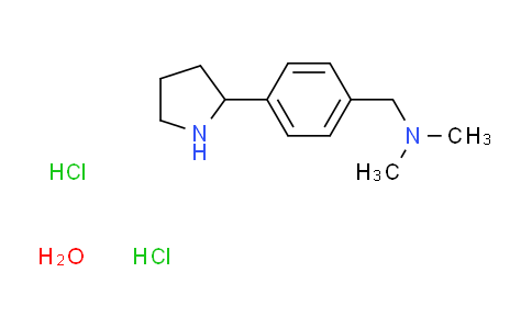 N,N-dimethyl-1-[4-(2-pyrrolidinyl)phenyl]methanamine dihydrochloride hydrate
