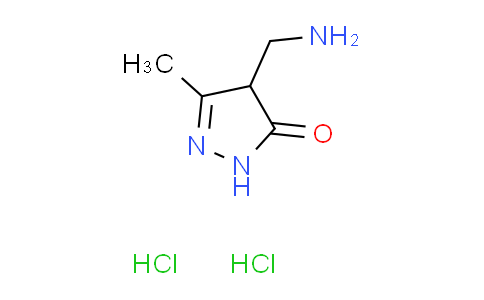 CAS No. 1609406-66-7, 4-(aminomethyl)-5-methyl-2,4-dihydro-3H-pyrazol-3-one dihydrochloride