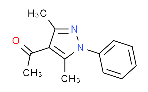 CAS No. 1210-43-1, 1-(3,5-dimethyl-1-phenyl-1H-pyrazol-4-yl)ethanone