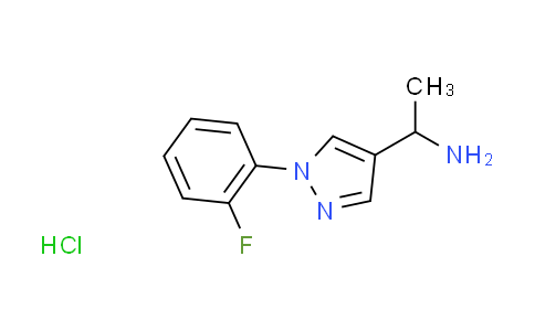 CAS No. 1049791-50-5, {1-[1-(2-fluorophenyl)-1H-pyrazol-4-yl]ethyl}amine hydrochloride