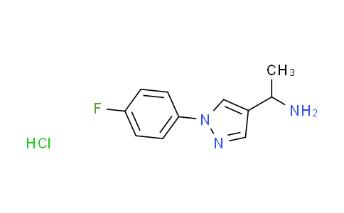 CAS No. 1049791-73-2, {1-[1-(4-fluorophenyl)-1H-pyrazol-4-yl]ethyl}amine hydrochloride