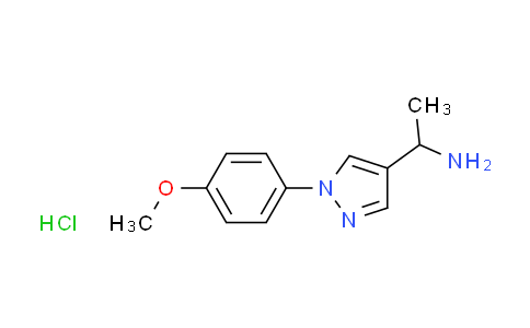 CAS No. 1049792-52-0, {1-[1-(4-methoxyphenyl)-1H-pyrazol-4-yl]ethyl}amine hydrochloride