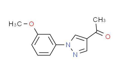 CAS No. 1015846-11-3, 1-[1-(3-methoxyphenyl)-1H-pyrazol-4-yl]ethanone