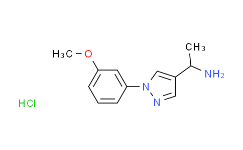 CAS No. 1269358-78-2, {1-[1-(3-methoxyphenyl)-1H-pyrazol-4-yl]ethyl}amine hydrochloride