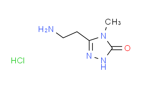 CAS No. 1300713-08-9, 5-(2-aminoethyl)-4-methyl-2,4-dihydro-3H-1,2,4-triazol-3-one hydrochloride