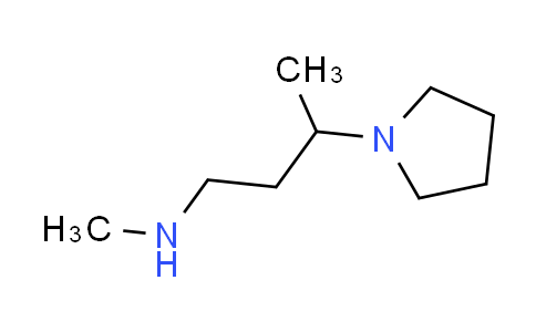 CAS No. 1177352-54-3, N-methyl-3-pyrrolidin-1-ylbutan-1-amine