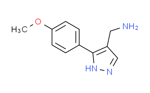 CAS No. 1011404-52-6, 1-[5-(4-methoxyphenyl)-1H-pyrazol-4-yl]methanamine