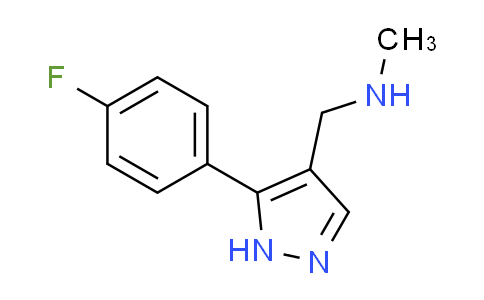 CAS No. 1007521-55-2, 1-[5-(4-fluorophenyl)-1H-pyrazol-4-yl]-N-methylmethanamine