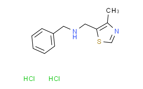 CAS No. 1269053-96-4, N-benzyl-1-(4-methyl-1,3-thiazol-5-yl)methanamine dihydrochloride
