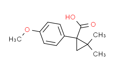 CAS No. 884091-56-9, 1-(4-methoxyphenyl)-2,2-dimethylcyclopropanecarboxylic acid