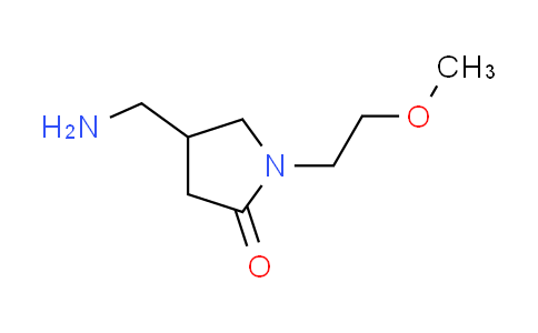 CAS No. 936940-05-5, 4-(aminomethyl)-1-(2-methoxyethyl)pyrrolidin-2-one