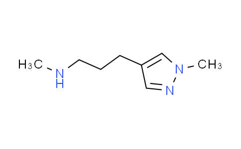 CAS No. 1227465-68-0, N-methyl-3-(1-methyl-1H-pyrazol-4-yl)-1-propanamine