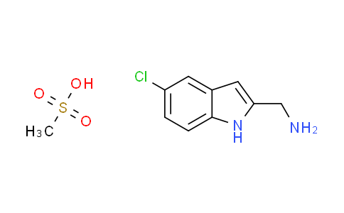 CAS No. 1158412-84-0, [(5-chloro-1H-indol-2-yl)methyl]amine methanesulfonate
