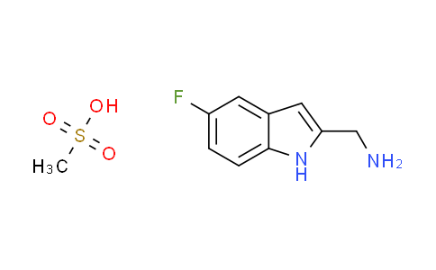 CAS No. 1416711-54-0, [(5-fluoro-1H-indol-2-yl)methyl]amine methanesulfonate