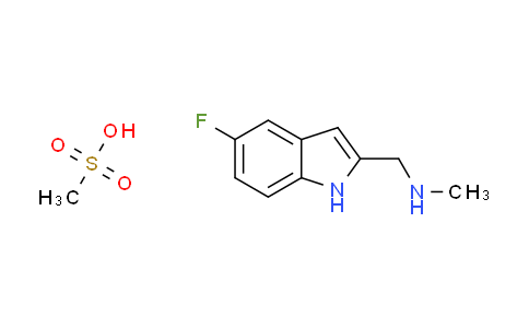CAS No. 1255717-18-0, [(5-fluoro-1H-indol-2-yl)methyl]methylamine methanesulfonate