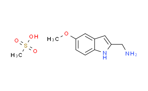 CAS No. 1184999-99-2, [(5-methoxy-1H-indol-2-yl)methyl]amine methanesulfonate