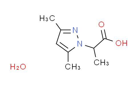 CAS No. 1260879-99-9, 2-(3,5-dimethyl-1H-pyrazol-1-yl)propanoic acid hydrate