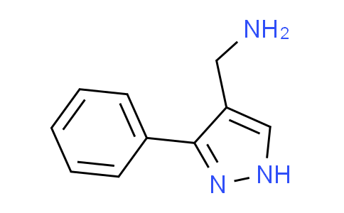 CAS No. 936940-58-8, 1-(3-phenyl-1H-pyrazol-4-yl)methanamine