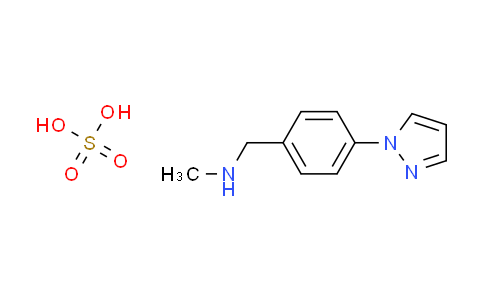 CAS No. 1158302-05-6, N-methyl-1-[4-(1H-pyrazol-1-yl)phenyl]methanamine sulfate
