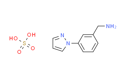 CAS No. 1233513-44-4, [3-(1H-pyrazol-1-yl)benzyl]amine sulfate