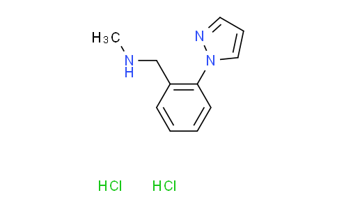 CAS No. 1269393-72-7, N-methyl-1-[2-(1H-pyrazol-1-yl)phenyl]methanamine dihydrochloride