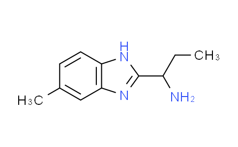 CAS No. 884504-85-2, 1-(5-methyl-1H-benzimidazol-2-yl)propan-1-amine