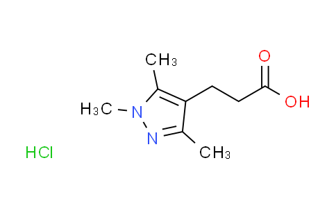 CAS No. 1269087-62-8, 3-(1,3,5-trimethyl-1H-pyrazol-4-yl)propanoic acid hydrochloride