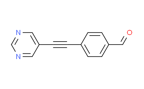 CAS No. 936940-81-7, 4-(pyrimidin-5-ylethynyl)benzaldehyde